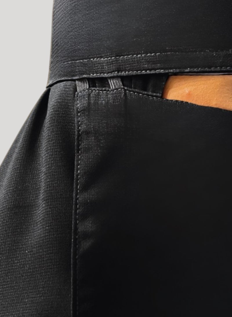 BHNS 2 12 Inch Long Straight Elastic Niqabs Reinforced - Women's Nameless Niqab Elasticated with Soft, High-Quality Fabric, Comfortable and Light on Skin, Slip-Resistant, Washable, Perfect for Everyday and Occasion Use - Image 3